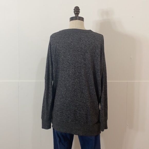 Arie Soft Grey Light Weight Marbled Sweater - Picture 3 of 5